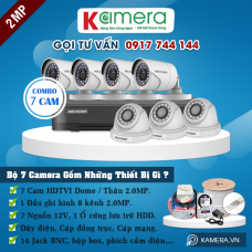 TRỌN BỘ 7 CAMERA HIKVISION 1080P