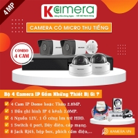 TRỌN BỘ 4 CAMERA IP HIKVISION 4MP