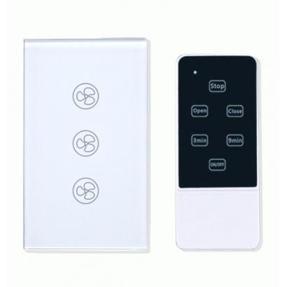 Công Tắc Cảm Ứng Thông Minh 3 Nút Điều Khiển Quạt SmartZ SWF Có Kèm Remote