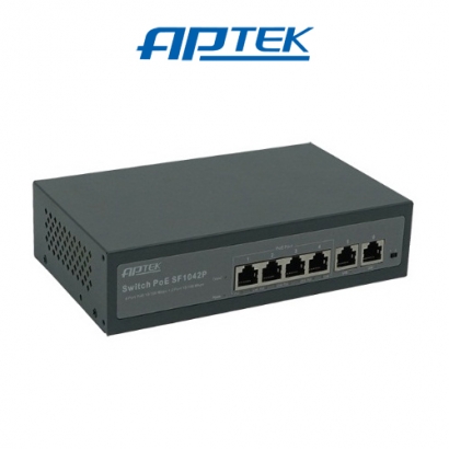 Switch APTEK SF1042P 4-Port 10/100Mbps PoE
